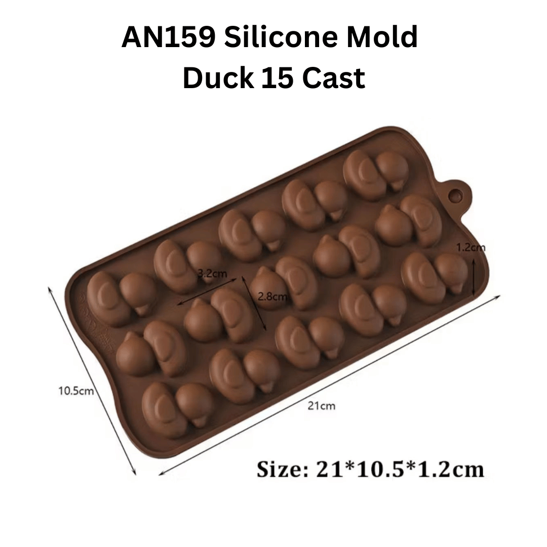 AN159 Silicone Mold  Duck 15 Cast