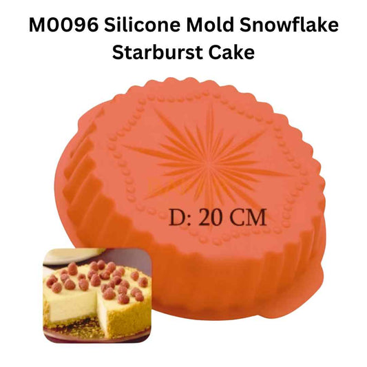 M0096 Silicone Mold Snowflake Starburst Cake