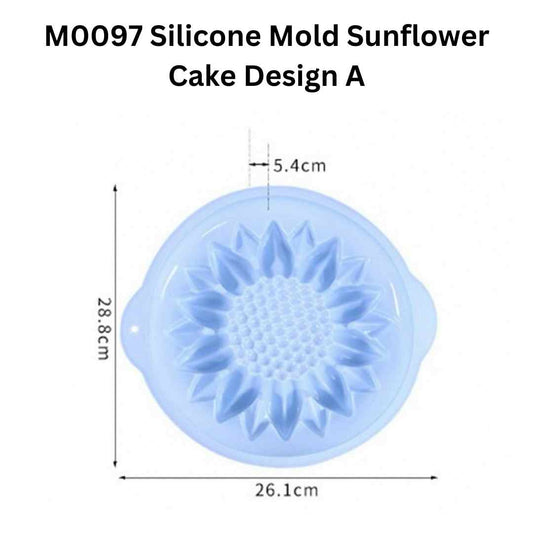 M0097 Silicone Mold Sunflower Cake Design A