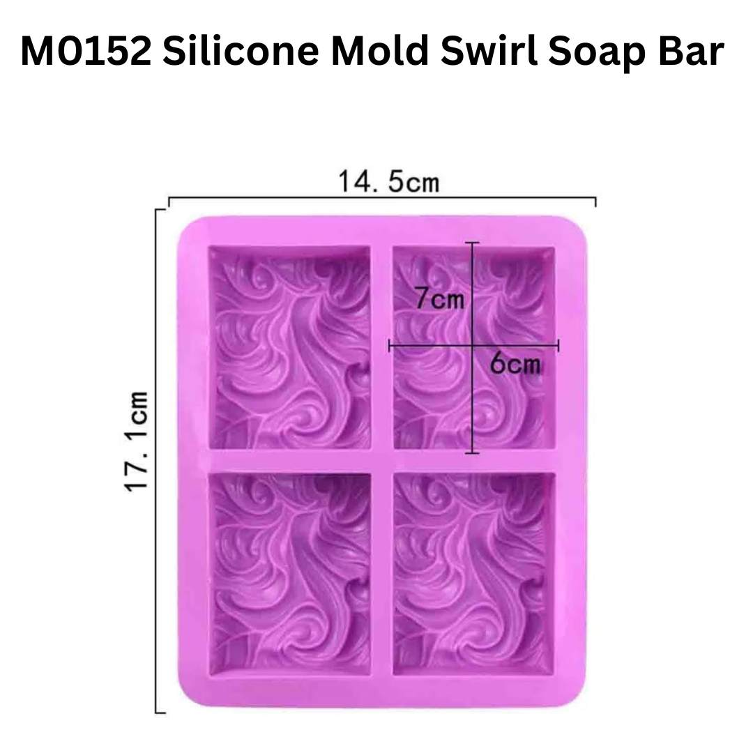 M0152 Silicone Mold Swirl Soap Bar