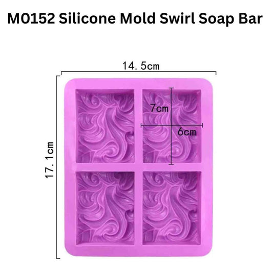 M0152 Silicone Mold Swirl Soap Bar