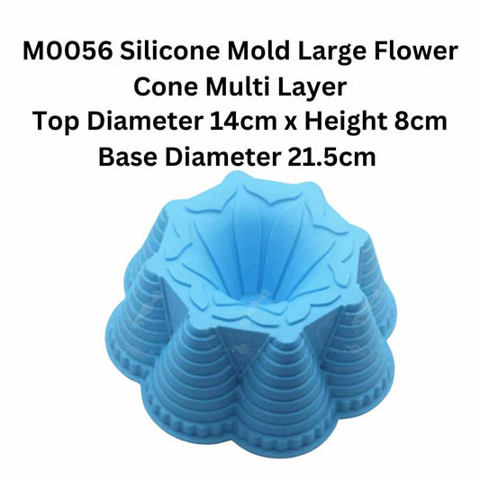 M0056 Silicone Mold Large Flower Cone Multi Layer