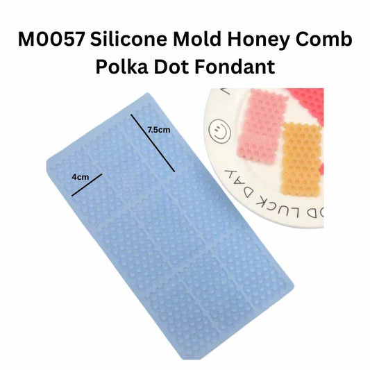 M0057 Silicone Mold Honey Comb Polka Dot Fondant