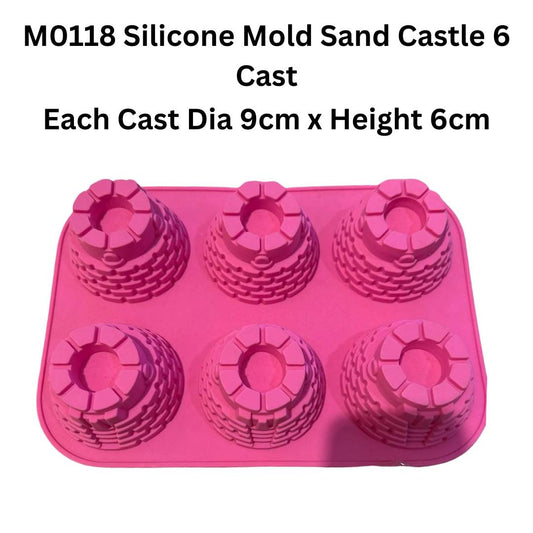 M0118 Silicone Mold Sand Castle 6 Cast
