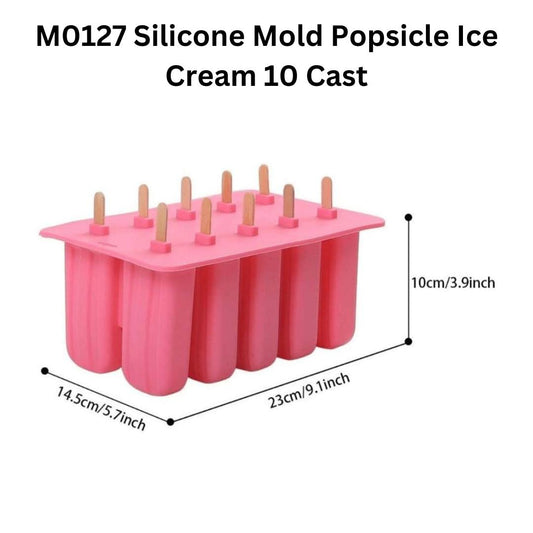 M0127 Silicone Mold Popsicle Ice Cream 10 Cast