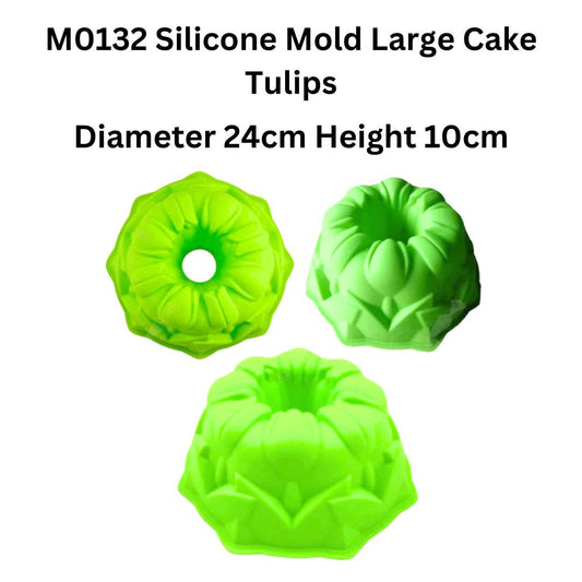 M0132 Silicone Mold Large Cake Tulips