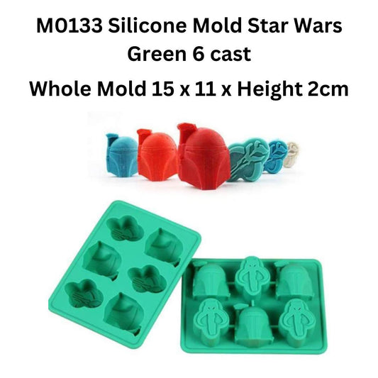 M0133 Silicone Mold Star Wars Green 6 cast