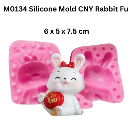 M0134 Silicone Mold CNY Rabbit Fu