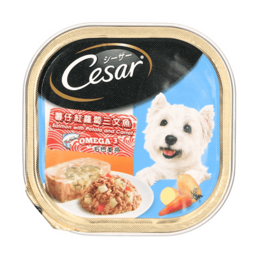 [Dog] Cesar Wet Dog Food - Salmon With Potato & Carrot 100g